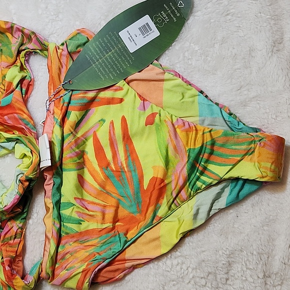 Farm Rio One-Piece Vibrant Multicolor Swimsuit Size Small - Picture 5 of 16